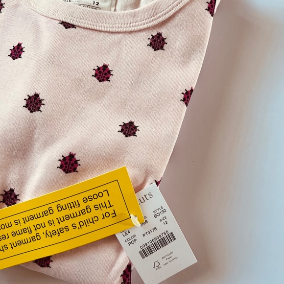 NWT Crewcuts girls short-sleeve printed pajama set size 12 - Picture 2 of 3